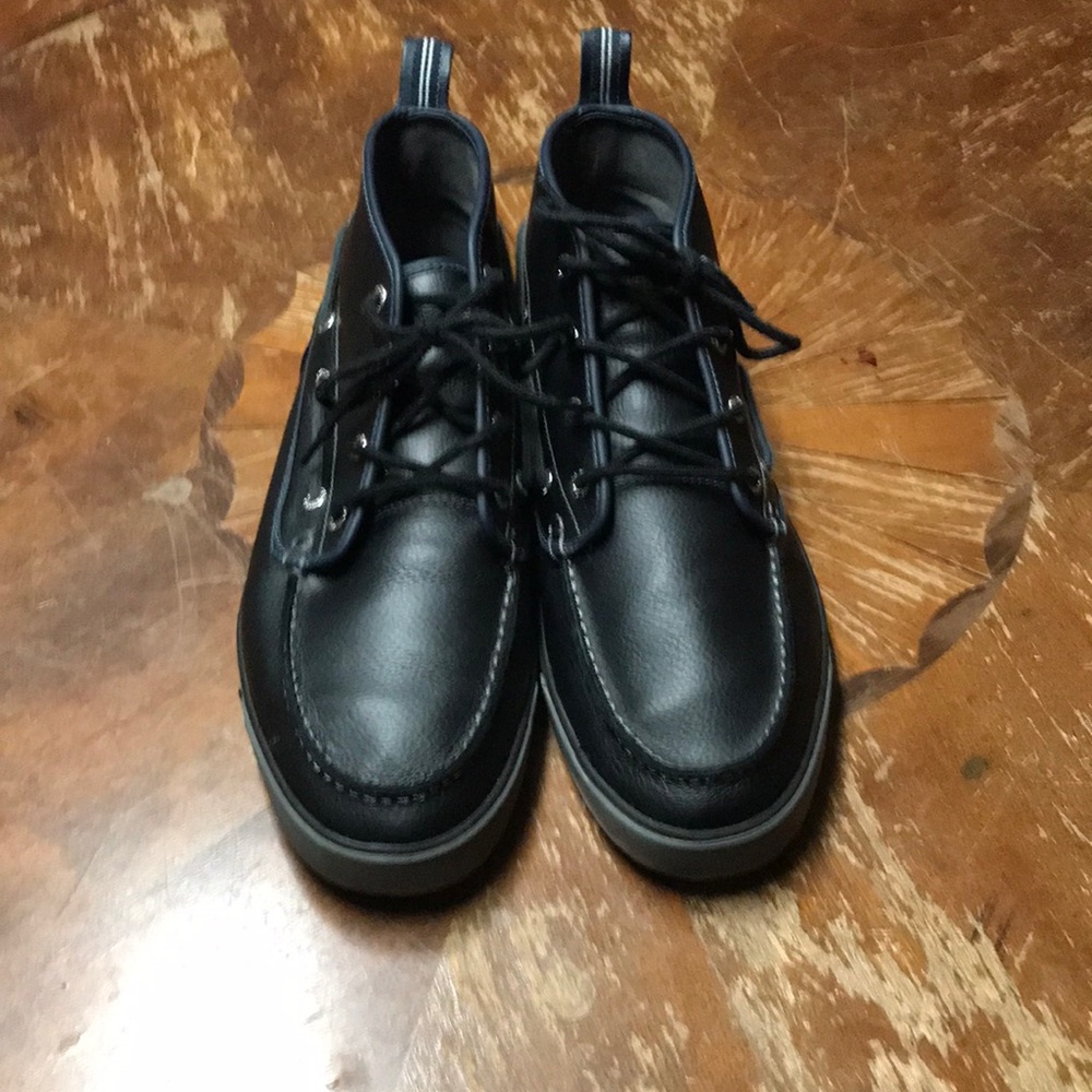 Black Nautica casual shoes.
